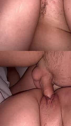 Gym chick records me whilst screwing her sideways - Emptying my balls on her tiny snatch