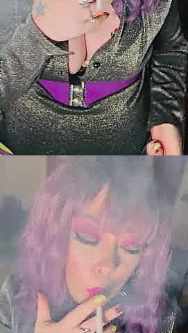 Tina Snua Dresses In A Emo Outfit & Has A Quick Smoke With U - Smokin' Smoker