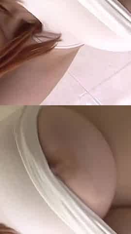 Wet T-shirt and Boobs Against Glass