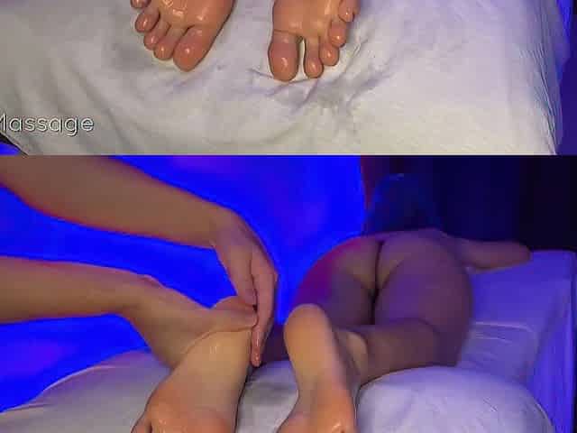 My 1st ever Footjob after a zen and carnal massage!