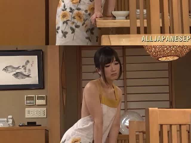 Hibiki Ohtsuki in pussy fingering and nasty tit slamming in hot masturbation