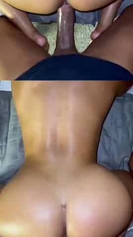 Black and round asses