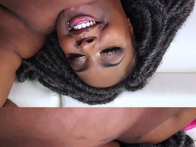 Picking up a busty black lady from station