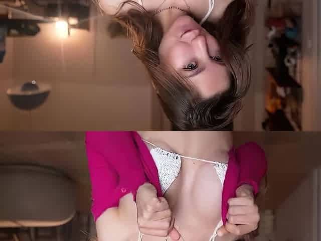 Chubby Brunette Big Boobs Dildo Masturbation