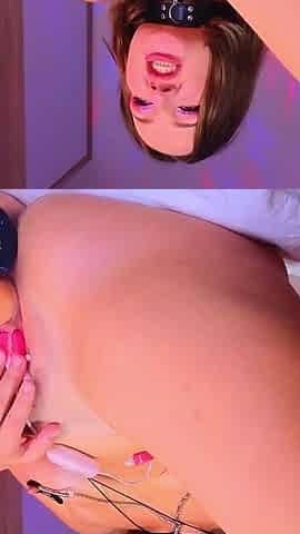 Clamps on Clit/nipples Hush in Ass Huuge Squirt