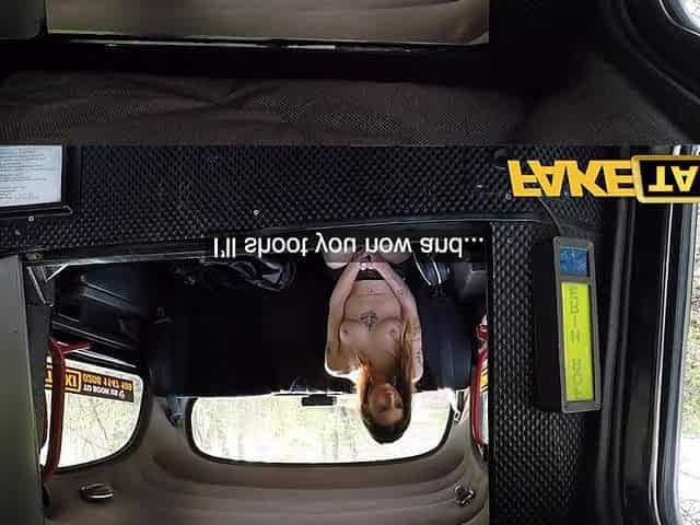 Fake Slim Taxi Sexy Model Adele Unicorn in the Backseat Joyride