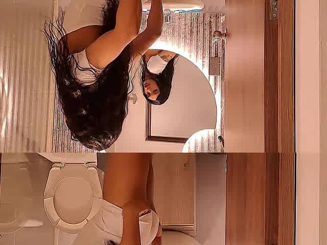 a very hawt bang in the washroom and they fill my booty with cum