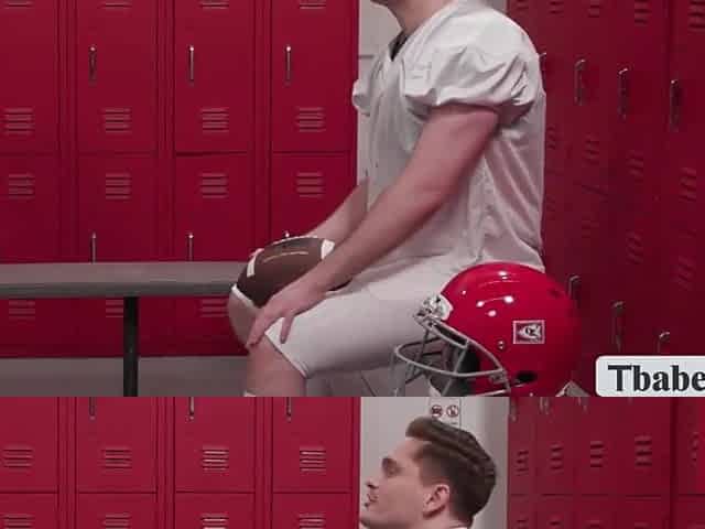 Black TS cheerleader motivates her crush to win the game by giving him a oral pleasure in the locker room