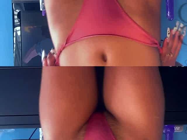 Big ass babe exposes her big boobs
