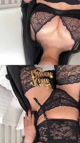 Kira Queen Strips Lace to Caress Her Wet Pussy Sensually!