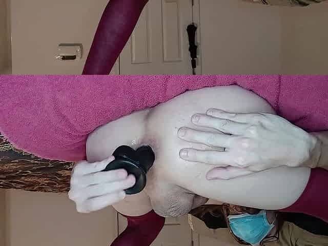 Vibrator Banging My Tiny Femboy Butt In This Position Makes Me Cream Everywhere