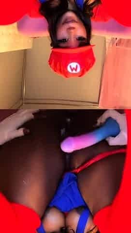 Amateur striptease and Solo masturbation