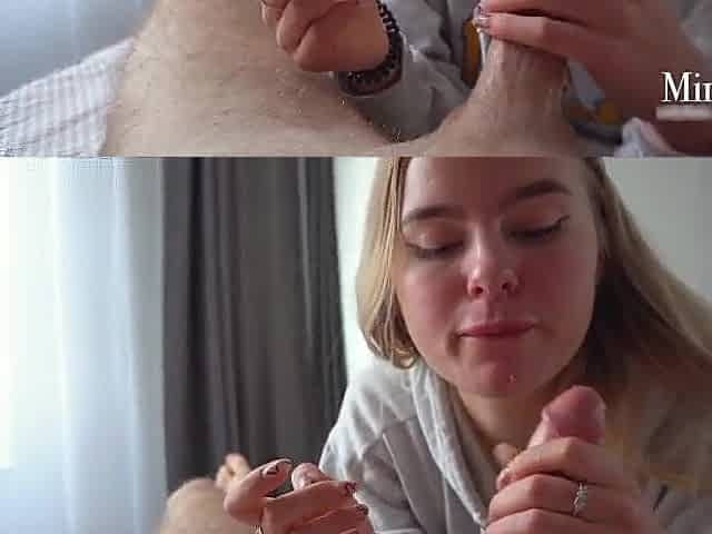 Youthful Golden-haired Bangs After College with no Jo-bag (Twat Creampie)