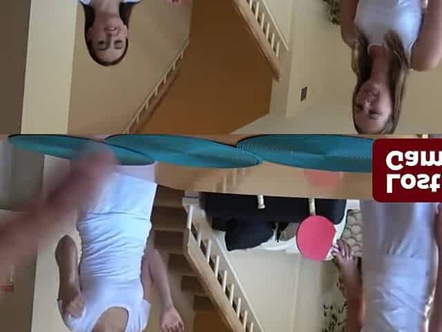 A Strip Table Tennis Challenge In An Electrifying Showdown - Aften Opal And Stella Sedona