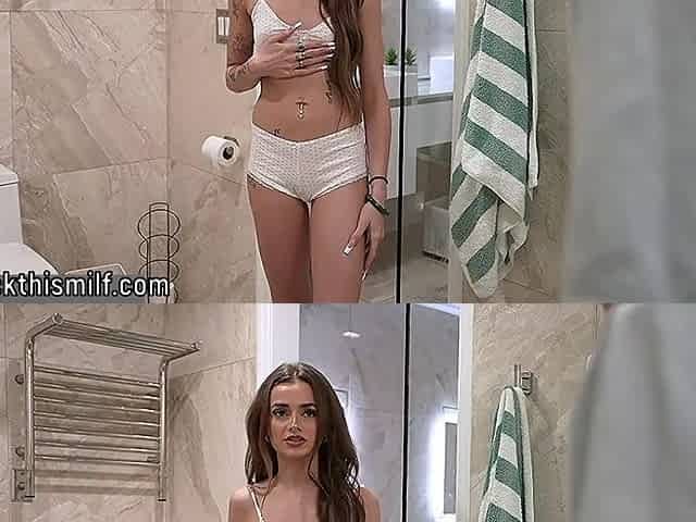 Naughty Stepsis Fucks Stepbro In Rents Shower