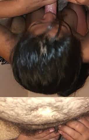 Asian Big Tits Girl Giving Nice Blowjob