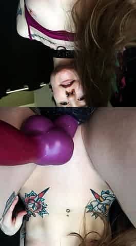 Close up amateur beauty uses her toy to masturbates