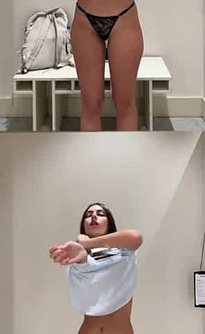 My 1ST PUBLIC try on haul in fitting room MASTURBATION