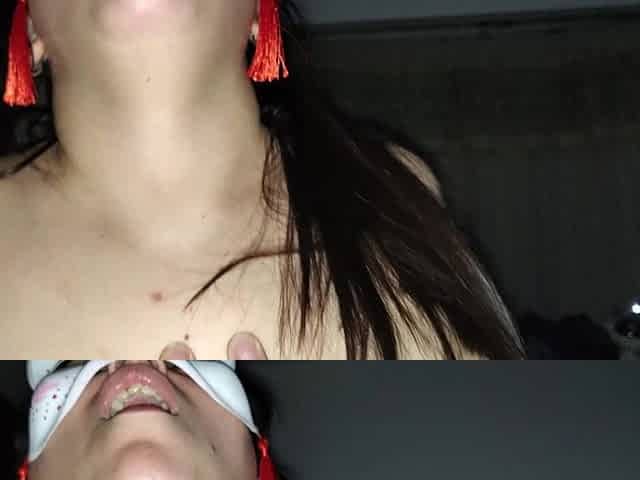 Fucked at Night with Double Internal Cumshot and Tasting Cum