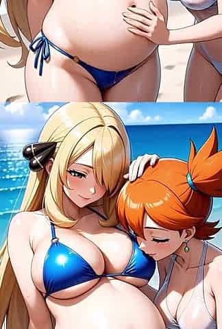 The waifu Cintia is a taskmaster at showing off in public