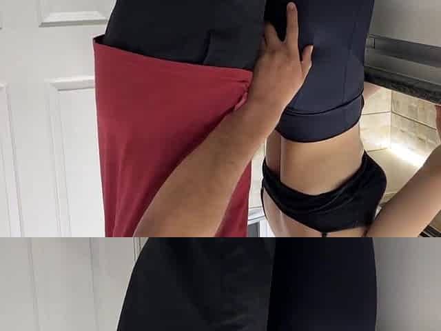 My maid is very hawt. I couldn't resist and came on her butt