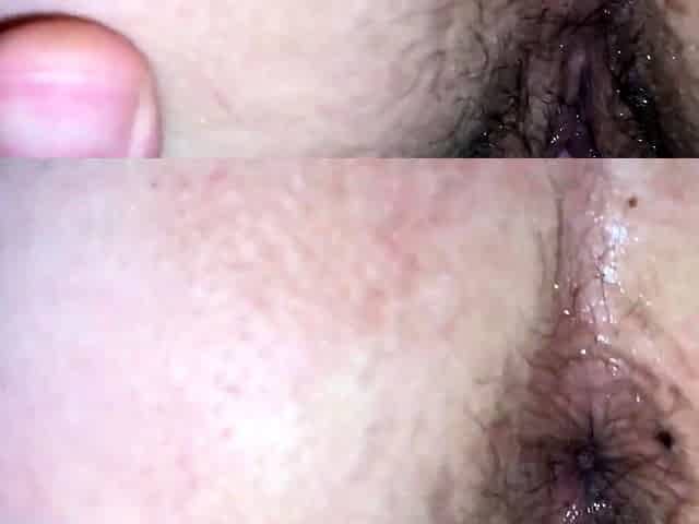 Quick Anal in Bathroom with Big-Ass Girl Ends with Creampie