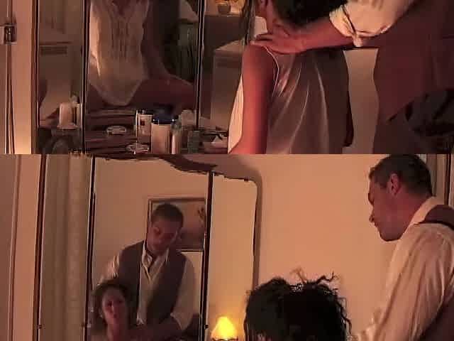 The Marvelous Brunette hair and Her Boyfriend: Romantic Screw