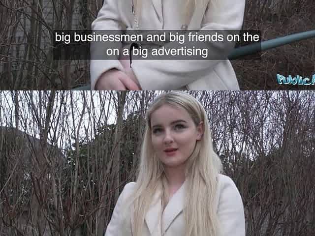Public Agent Hawt Blond from California Sucks and Bangs a Giant European Penis