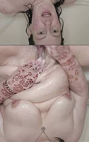 Watch This Cripple Shave Her Pussy on Her Shower Chair