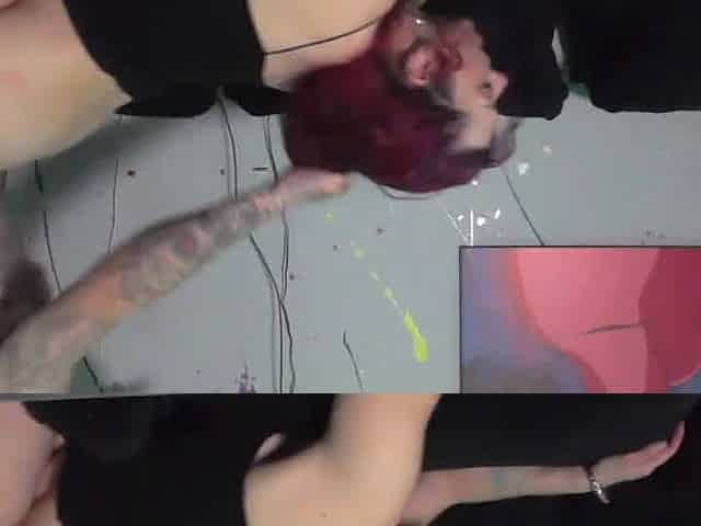 Lusty Redhead Gets Off While Showcasing Her Shaved Pussy and Perky Tits