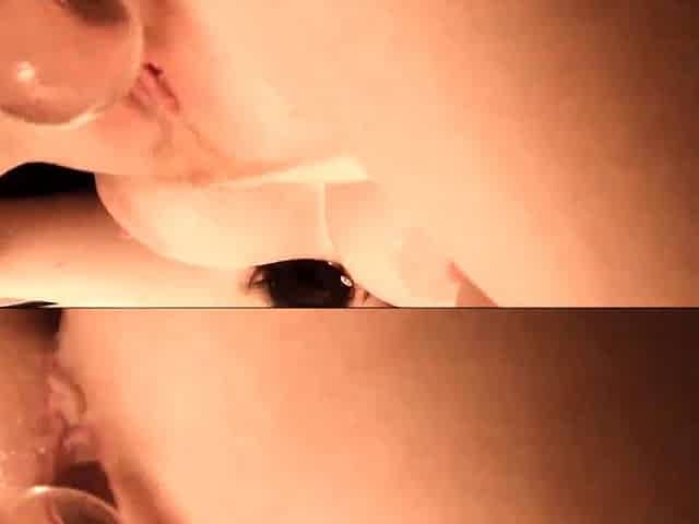 Katie amateur brunette girl toying pussy with a vibrator