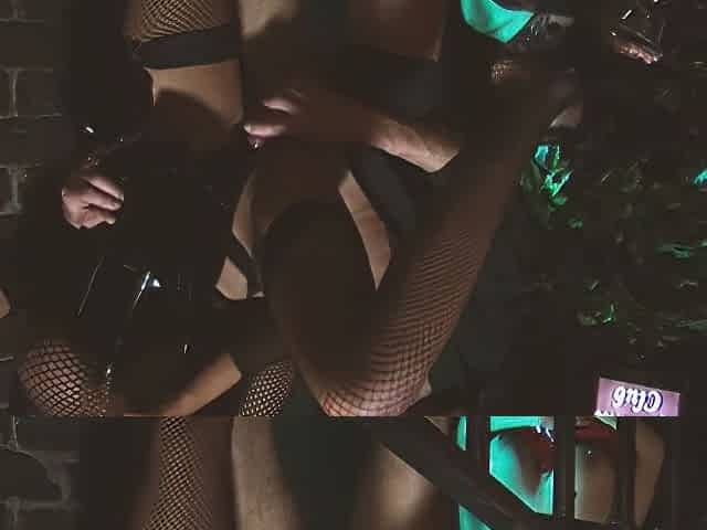 Tenacious Girls 1 Hot Brunettes In Lingerie Having Sex Together Outside The Bar