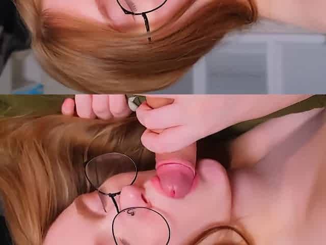 Cute Nerd Redhead Stepsister Fucked And Facialized