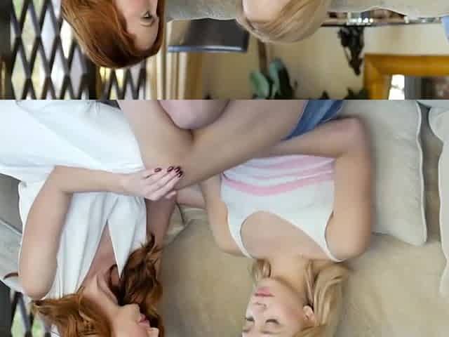 Young Blondie With Perky Tits Gets Seduced By Spicy