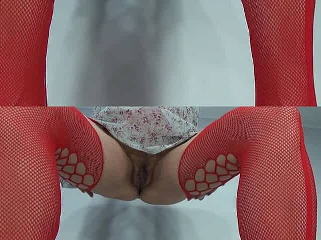 Housewife in Red Stockings