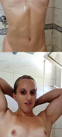 Busty brunette solo masturbation