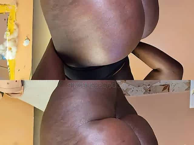 the ebony belt twerk and corpulent butt oiling.