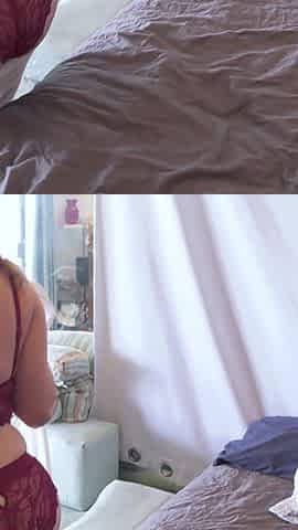 Strip teasing stepmom helps her stepson cum