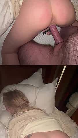 Back shots constricted twat pulling inside out, opening up nicely for that bwc alice as a blond