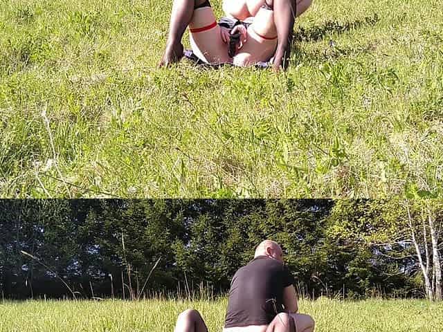 Dirty Ass Licking and Sucking, Outdoor Slut Rimjob