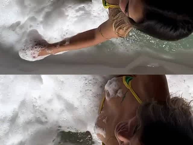 I CAUGHT HER PLAYING IN THE JACUZZI AND I COULDN'T RESIST,