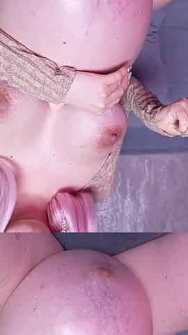 Giant From 9 Month Pregnant! Tiny for Pregnant Mouth, Pussy