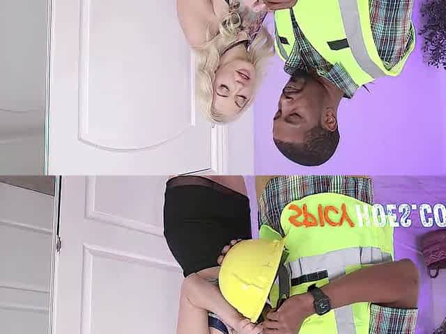 Golden-haired Honey Butt Banged by a BBC