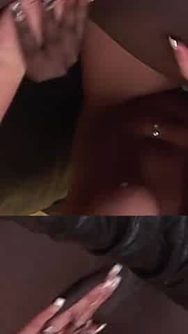 Ebony Babe and Her White Girlfriends Satisfy Their Wet Cunts with Toys and Spank Each Other