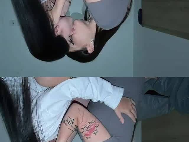 RAW LESBO GIVING A KISS AND CLIMAX COMPILATION