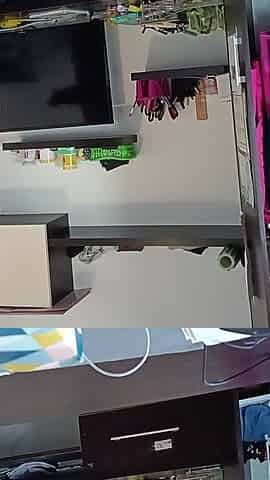 Amateur Woman Has Fun Trying on Clothes and Cutting Them.