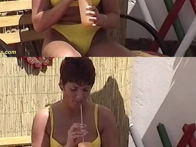 mature gets outdoor all holes destroyed