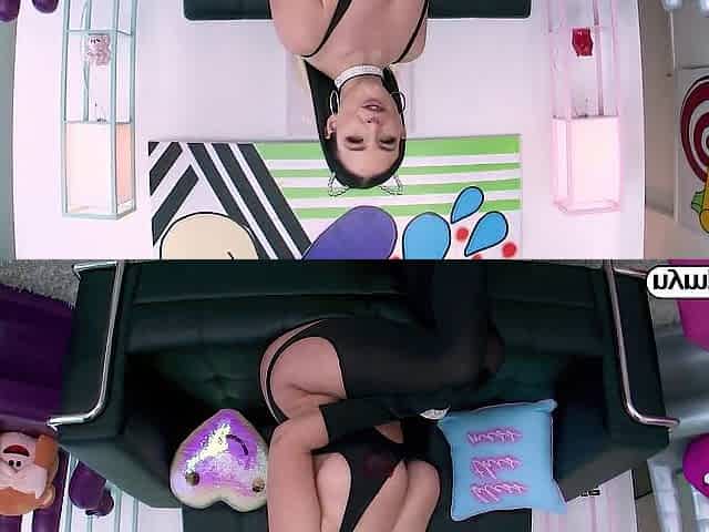 NYMPHO Stuffing all of Angela White's constricted holes