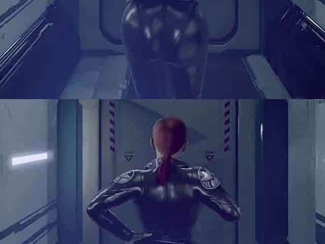 Black widow fucks Thanos