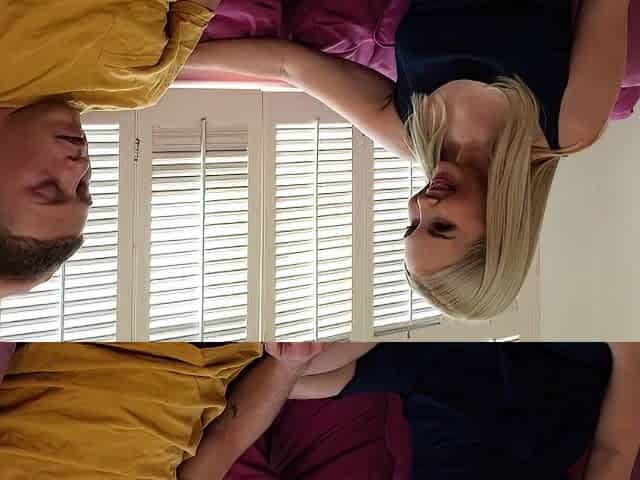 Amateur Blonde Blowjob handjob and cumshot